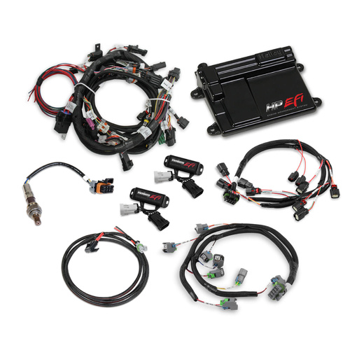 Holley EFI Engine Management System, HP EFI ECU and Harness, NTK Wideband Oxygen Sensor, For Ford, 5.0L, Kit