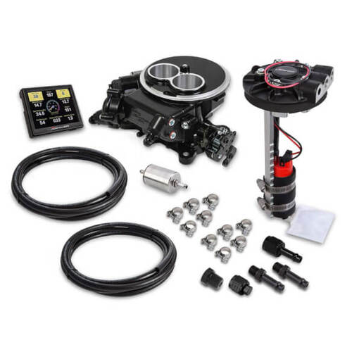 Sniper EFI Holley Master Kit, 2300, 100 lb/hr @ 58.5 PSI, 350 HP, Ford C4/C6, Black, Kit