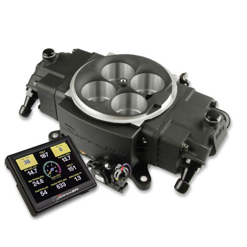 Sniper EFI Sniper Fuel Injection System, Stealth, 4150 Flange, Black, up to 650 hp, 870 cfm, Four 100 lbs./hr. Injectors, Kit