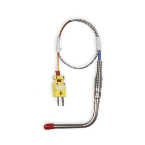 Holley EFI Data Acquisition Components, EGT Probe, 1/4 in, 18.5 in. Harness, 90-Degree, Each