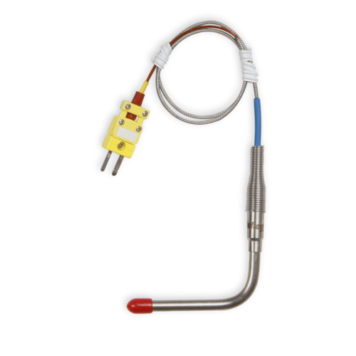 Holley EFI Data Acquisition Components, EGT Probe, 1/4 in, 22.75 in. Harness, 90-Degree, Each
