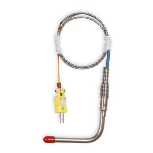 Holley EFI Data Acquisition Components, EGT Probe, 1/4 in, 27.5 in. Harness, 90-Degree, Each