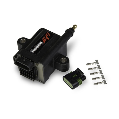 Holley EFI Smart Ignition Coil, Coil-Near-Plug, Male/HEI Attachment, E-Core, 44, 000 V, Holley HP, Dominator ECU, Each
