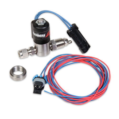 Holley EFI Solenoid, Water/Methanol Injection, Stainless Steel, Black Powdercoated, Kit