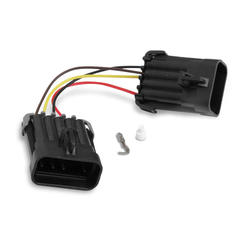 Holley EFI Harness, Ignition Adapter, FAST Dual Sync Distributor EFI, Connects To Male 10-Pin Ignition Connector, Each