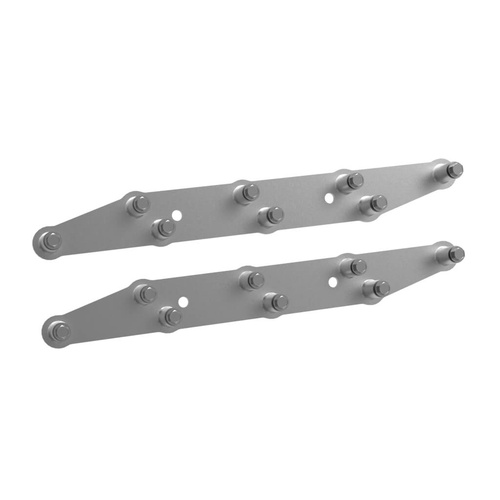 Holley EFI Ignition Coil Brackets, Gen II Coil Pack Style, Rectangular, Aluminium, Natural, Pair