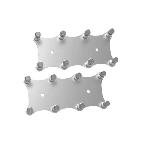 Holley EFI Ignition Coil Brackets, Gen III Coil Pack Style, Rectangular, Aluminium, Natural, Pair