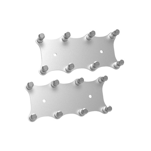 Holley EFI Ignition Coil Brackets, Gen IV Coil Pack Style, Round, Aluminium, Natural, Pair