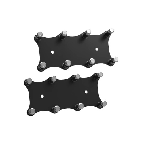 Holley EFI Ignition Coil Brackets, Gen IV Coil Pack Style, Round, Aluminium, Black, Pair