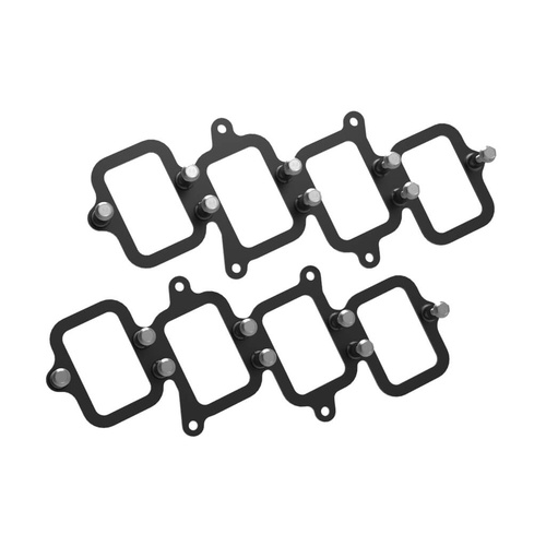 Holley EFI Ignition Coil Brackets, Coil Pack Style, Square, Holley Smart Coils, Aluminium, Black, Pair