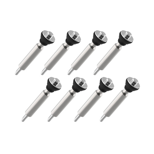 Holley LS Valve Cover Bolt Kit, Polished, Aluminium, Hex Head, 6mm x 1.0, For Chevrolet, Tall LS Cover, Set of 8