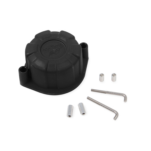 Holley EFI Distributor Cap, Screw Down, Black, Blank Cap for Coil-On-Plug Applications, Each