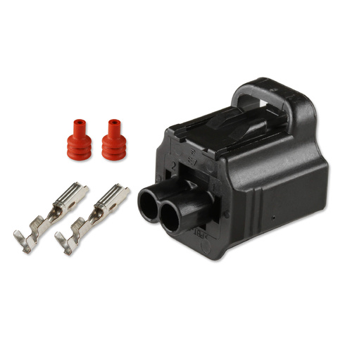 Holley EFI Weatherproof Connector, Plastic, Black, Idle Air Control Connector, Each