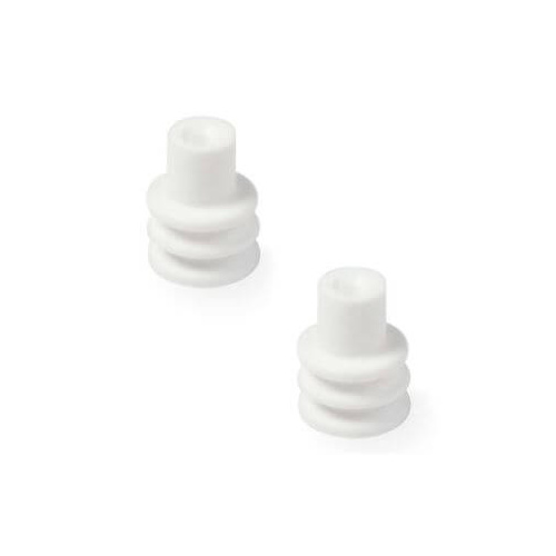Holley EFI Weatherpack Connectors, GT 150 WEATHER SEAL WHITE 24-20GA