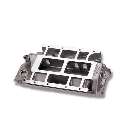 Weiand Intake Manifold, Supercharger, Aluminium, Natural, 6-71/8-71, For Chevrolet, Big Block, Rectangle Port, Each