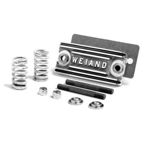 Weiand Pop-Off Plate, Polished, Front of Blower Manifold For Chevrolet, Mopar, Each