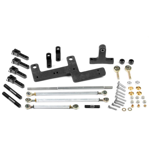 Weiand Throttle Linkage Kit, Dual Quad for 6-71/8-71 Superchargers, Inline Mount, Universal, Kit