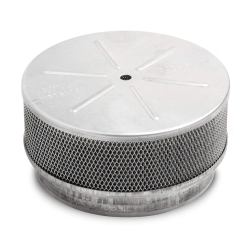 Holley Flame Arrestor, Aluminium, Natural, 5.75 in. Diameter x 2.75 in. Overall Height, 5.125 in. Inlet, Each