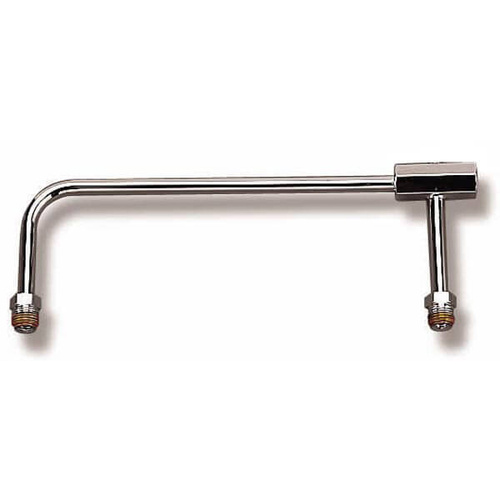 Holley Fuel Line, Marine, Chrome, Steel, 4150, 5/8-18 in. Inverted Flare Inlet and Outlet, Kit