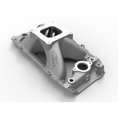 Weiand Intake Manifold, Track Warrior, Single Plane, Aluminium, Natural, Square Bore, For Chevrolet, Big Block, Oval Port