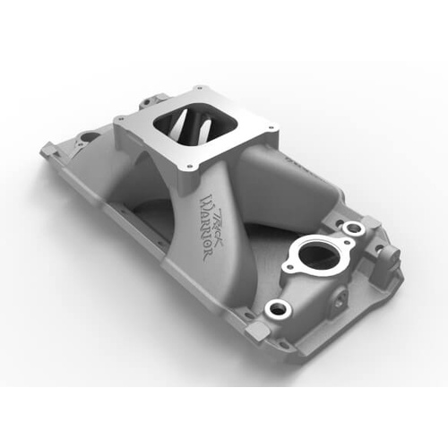 Weiand Intake Manifold, Track Warrior, Single Plane, Aluminium, Natural, Square Bore, For Chevrolet, Big Block, Each