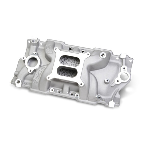 Weiand Speed Warrior™ Intake Manifold non/EGR 262ci-400ci, 1987 and later with cast iron cylinder Heads - non-Vortec, non-LT1