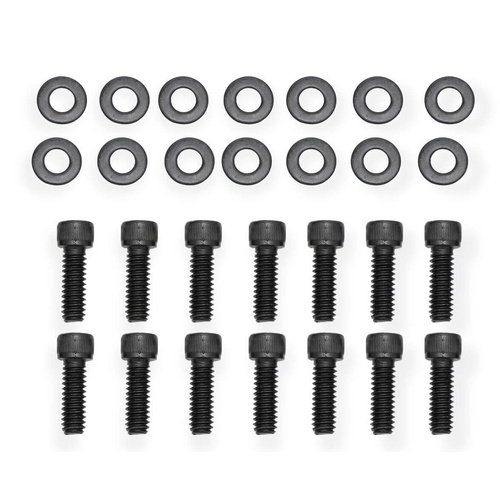Sniper Valve Cover Bolts, Steel, Black, Allen Head, 1/4-20 in.Thread, 0.750 in. Length, Fabricated Valve Covers, Set of 14