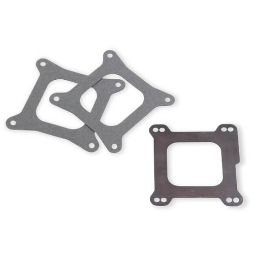 Weiand Carburetor Adapter, Open Center, Spread Bore Carburetor/4-Barrel Manifold, .063 in. Thick, Kit