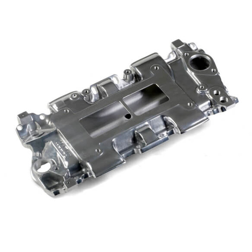 Weiand Intake Manifold, Supercharger, Aluminium, Polished, Holley 144, For Chevrolet, Small Block, Each