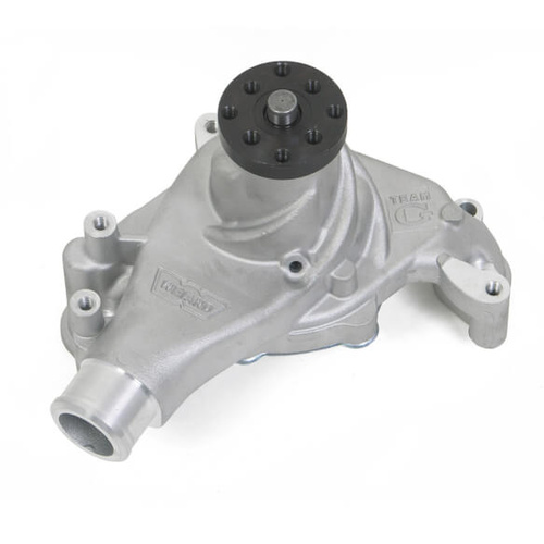 Weiand Water Pump, Mechanical, Team G, Long, High-Volume, Aluminium, Natural, For Chevrolet, Small Block, Each