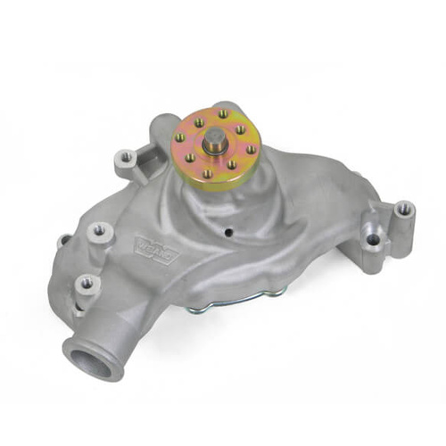 Weiand Water Pump, Mechanical, Action Plus, Long, High-Volume, Aluminium, Natural, For Chevrolet, Big Block, Each