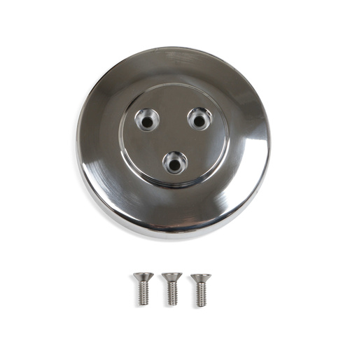 Holley Pulley Cover, Air Conditioner Clutch, Aluminium, Polished, Sanden SD7 Compressors, Each