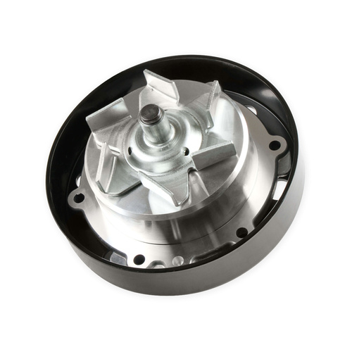 Holley Water Pump Assembly, Standard-volume, Aluminium, Black, Counterclockwise Rotation, For Chevrolet, Each