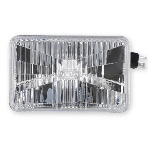 Holley Headlight, Retrobright, LED Sealed Beam, 4 x 6 in., Rectangle Classic, White (3000K Bulb), Each