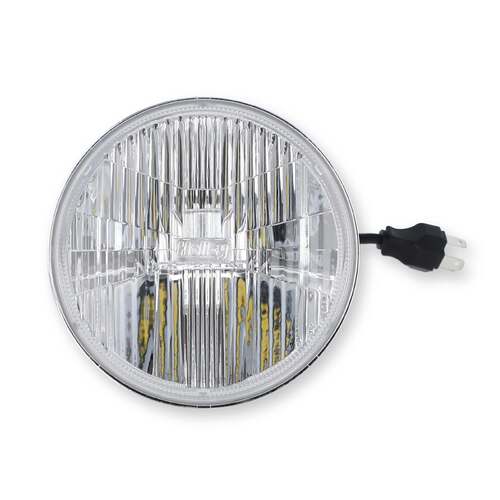 Holley Headlight, Retrobright, LED Sealed Beam, 5.75 in, Round Classic, White (3000K Bulb), Each