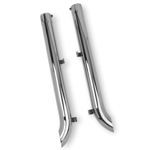 Hooker Exhaust, Side Pipes, Stainless Steel, Polished, 4 in. Inlet, 46 in. Length, For Chevrolet, Kit
