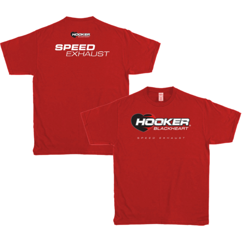 Hooker Blackheart Speed Exhaust T-Shirt, Red, Men's