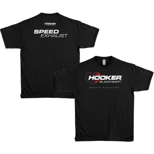 Hooker Blackheart Speed Exhaust T-Shirt, Black, Men's