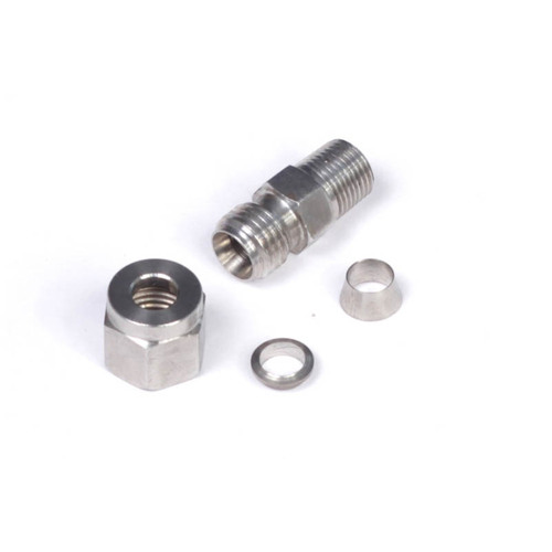 Haltech Inputs and CAN Expansion Products, CAN Thermocouple Expansion Products, 1/4" Stainless Compression Fitting Kit Thread: 1/8 NPT, Each