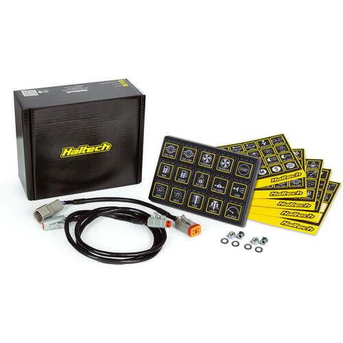 Haltech Inputs and CAN Expansion Products, CAN Keypads, Haltech CAN Keypad 15 button (3x5) Thread: M6, Kit