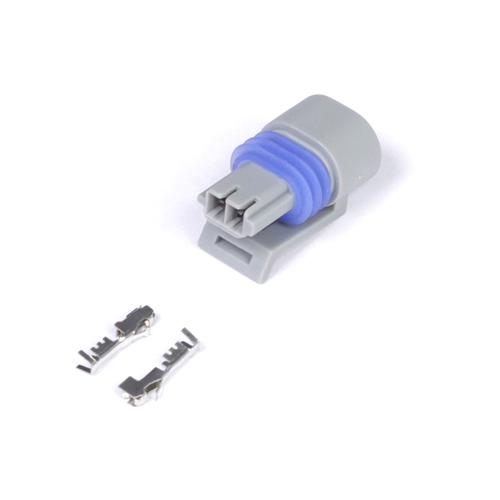 Haltech Inputs and CAN Expansion Products, Air Temp Sensors, Plug and Pins Only - Delphi 2 Pin GM style Air Temp Connector (Grey), Each