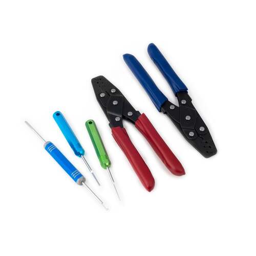 Haltech Wiring and Connectivity Accessories, Wiring Tools and Hardware, Dual Crimper Set Inc 3 pin removal tools, Kit
