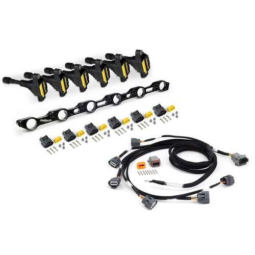 Haltech Outputs and Ignition Systems, Ignition Coils, R35 Coil Conversion Kit for Toyota JZ- Includes bracket , coils, connectors and harness, Kit
