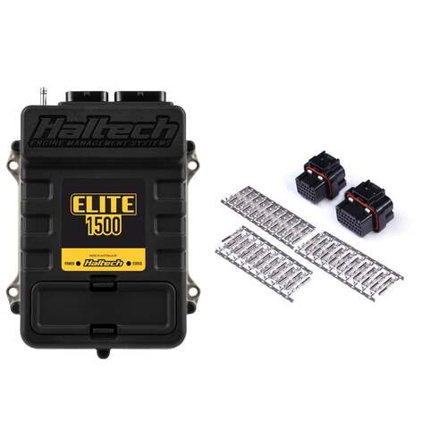 Haltech ECU + Universal Wiring Kits, Elite 1500, Elite 1500 ECU + Plug and Pin Set, Kit