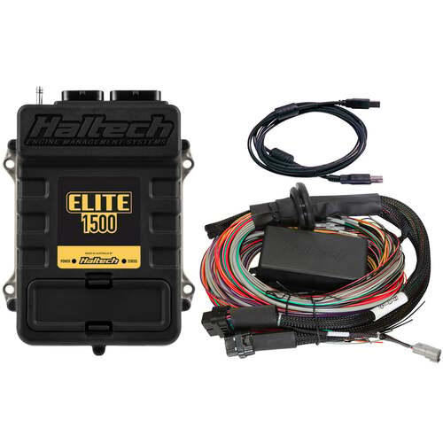 Haltech ECU + Universal Wiring Kits, Elite 1500, Elite 1500 + Premium Universal Wire-in Harness Kit Length: 2.5m (8'), Kit