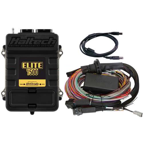 Haltech ECU + Universal Wiring Kits, Elite 1500, Elite 1500 + Premium Universal Wire-in Harness Kit Length: 5.0m (16'), Kit