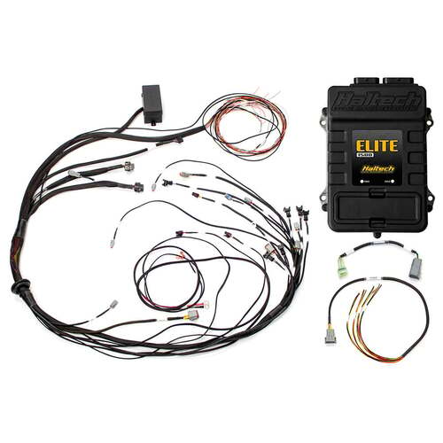 Haltech Elite 1500 ECU + Mazda 13B S4/5 CAS with Flying Lead Ignition Terminated Harness Kit Injector Connector: Bosch EV1, Kit