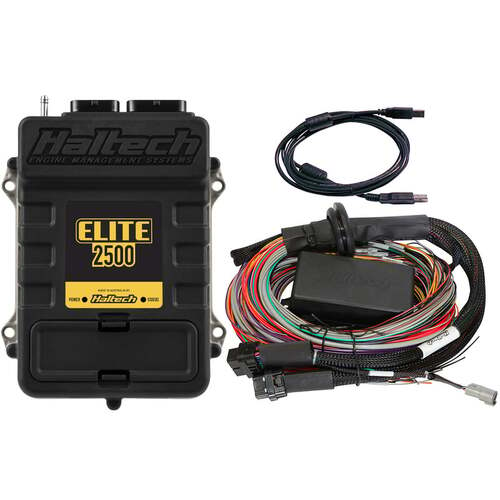 Haltech ECU + Universal Wiring Kits, Elite 2500, Elite 2500 + Premium Universal Wire-in Harness Kit Length: 2.5m (8'), Kit