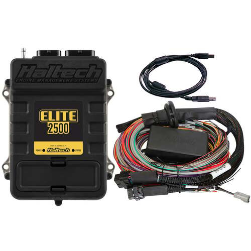 Haltech ECU + Universal Wiring Kits, Elite 2500, Elite 2500 + Premium Universal Wire-in Harness Kit Length: 5.0m (16'), Kit