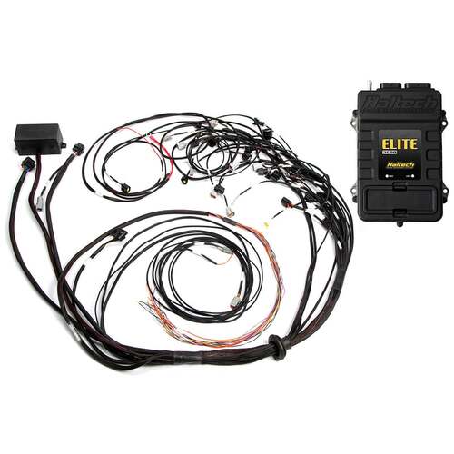 Haltech ECU + Engine Harness Kits, Elite 2500 + Terminated Harness Kit For Ford Falcon BA/BF Barra 4.0L I6 Injector Connector: Factory Bosch EV1, Kit